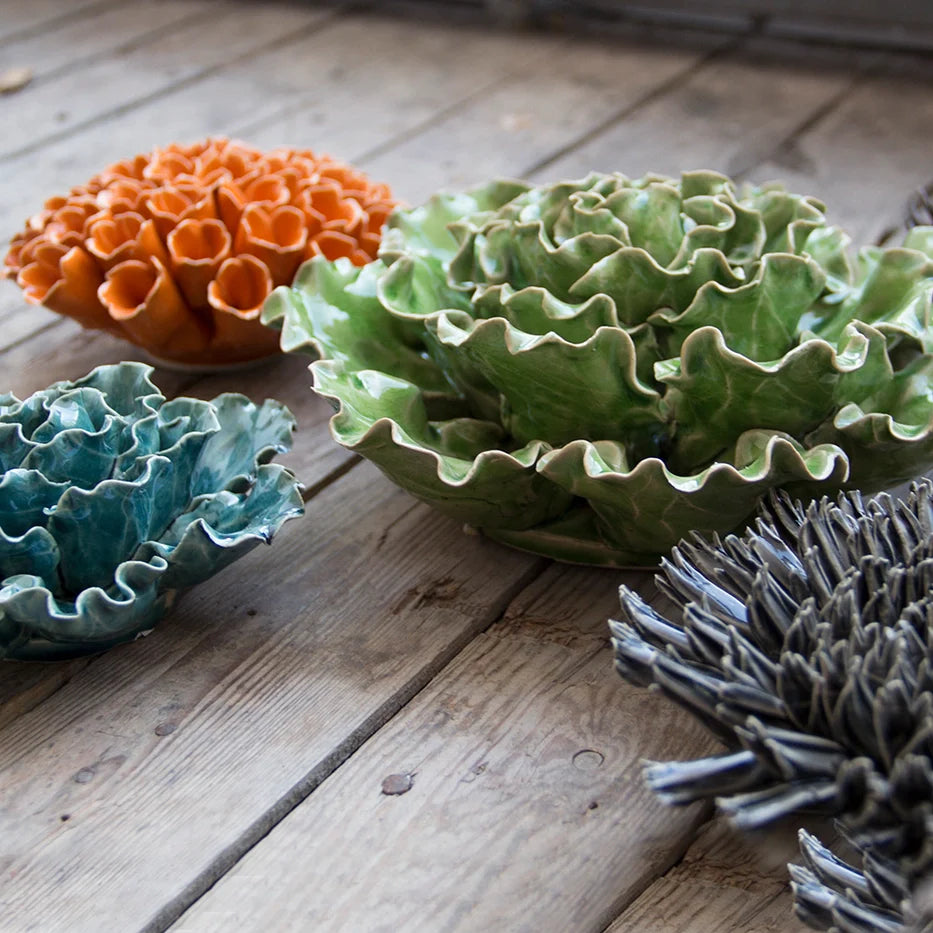 Glazed Handmade Ceramic flower