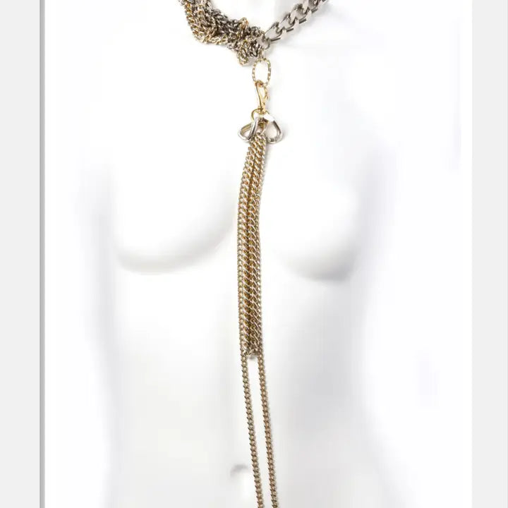 Maxi Fringe Chain Necklace